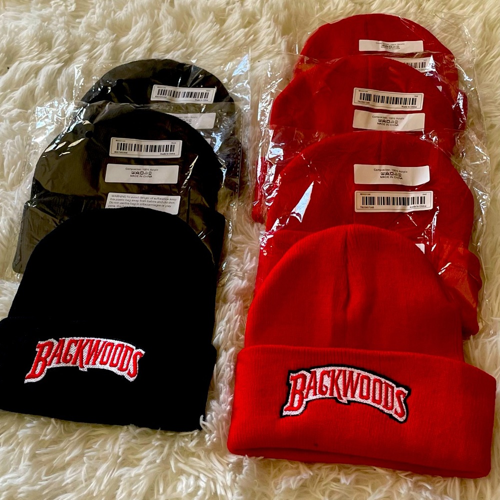 Backwoods / Cookie Beanies 100% cotton New embroidered logo.